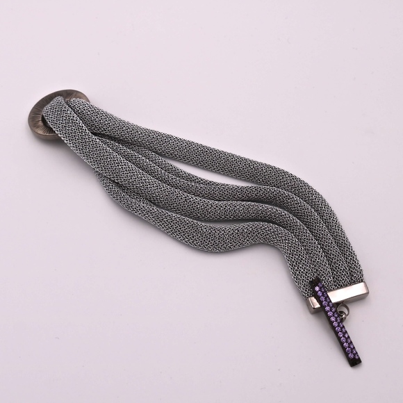 Adami&Martucci Silver Mesh Multi-Strands Bracelet